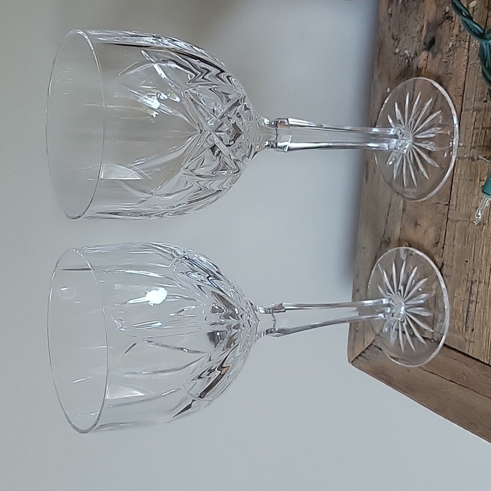 Waterford Marquis Brookside Vintage 12oz Crystal Wine Glasses set of 2